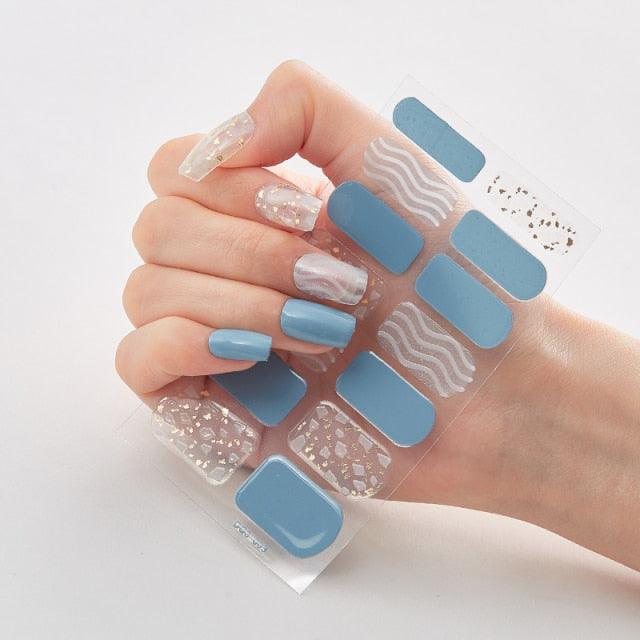Patterned Nails With Creative Nail Polish Nail Polish Stickers Temporary Tattoos Kids Nails Art Decoration Nail Strips Shiny French Tip Guides Stickers French Nail Stickers Form Fringe Guides for Decoration Stencil Tools - ALLURELATION - 554, Creative Nail, curved nail stickers, DIY Decoration, French Nail, French Nail Stickers, Nail Art, Nail Polish, Nail Polish Stickers, Nail Stickers, Nail Strips, Nail Tips, Nails Art Decoration, non-toxic, Patterned Nails - Stevvex.com