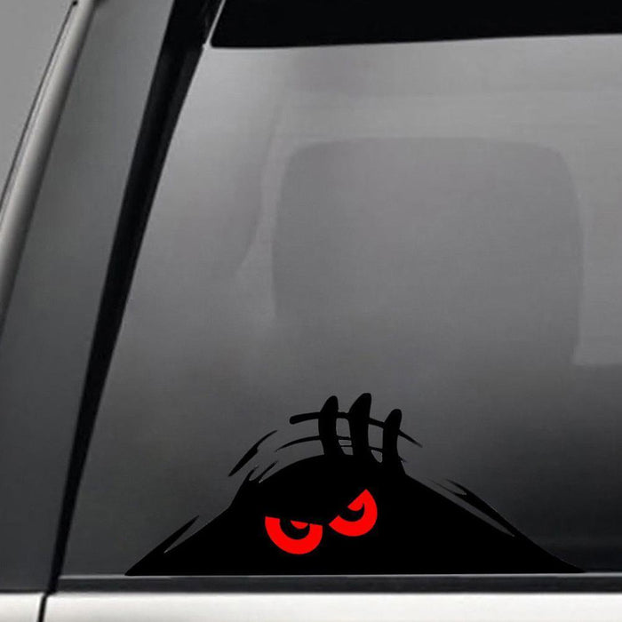 Peeking Monster Scary Eyes Car Sticker Peeking Elf Car Decal Waterproof Car Decal  Vinyl Car Decal Sticker Waterproof Self-adhesive Car Sticker Scratch Cover Decal Auto Decoration Funny Peeking 3D Big Eyes Sticker Car Styling