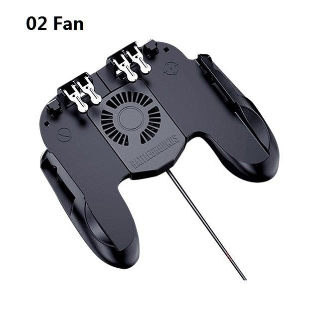 Perfect 6 Finger All-in-One Mobile Game Triggers Controller For Smartphones Mobile Along With Cooling Fan - STEVVEX Game - 221, 6 fingers all in one, All in one game, all in one game controller, compatible with mobile phone, controller for mobile, Controller For Mobile Phone, cooling fan available, cooling fan copatible, game, Game Controller, game pad for phone, Game Pads for mobile, joystick, portable game pad, Quality Game Pad, Simple Controller, Simple Game Controller, trigger mobile game - Stevvex.com