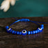 Pinky Promise Blue Bracelet Sets Colorful Crystal Bead Rope Chain Lucky Couple Bracelets Colorful Eye Bracelets Handmade Braided Rope Bracelets For Women Friendship Charm Jewelry