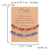 Pinky Promise Blue Bracelet Sets Colorful Crystal Bead Rope Chain Lucky Couple Bracelets Colorful Eye Bracelets Handmade Braided Rope Bracelets For Women Friendship Charm Jewelry