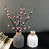 Plastic Vases Anti-ceramic Unbreakable Basket Imitation Rattan Flower Vase For Home Décor Desktop Decoration Living Room Office or Bookshelf