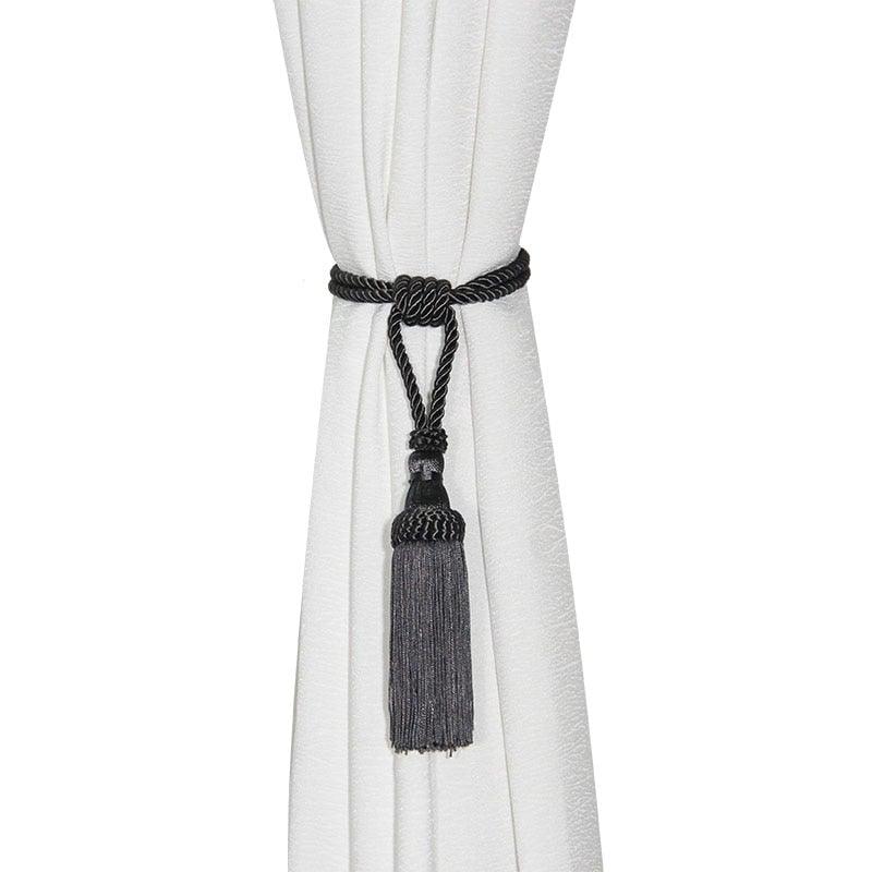 Polyester Tassel Curtain Tieback Handmade Hanging Tassels Fringe Curtains Holder Buckle Rope Decor Room Accessories European Style High-Grade Curtains Tieback Rope Tassel Holdbacks
