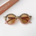 Popular Sunglasses For Children Boy/Girl New Elegant Leopard Double Color Cartoon Bear Shapes New Round Shape Sunglasses For Kids As Well As For Women And Men