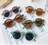 Popular Sunglasses For Children Boy/Girl New Elegant Leopard Double Color Cartoon Bear Shapes New Round Shape Sunglasses For Kids As Well As For Women And Men