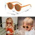 Popular Sunglasses For Children Boy/Girl New Elegant Leopard Double Color Cartoon Bear Shapes New Round Shape Sunglasses For Kids As Well As For Women And Men