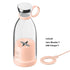 Portable Blender Juicer Bottle Mixer Electric Wireless Charge Mini Fruit Mixers Juicer Cup Blender Milkshake Juice Maker Machine Portable Mini Blender with Wireless Charging for Home, Office & Outdoor Juicer