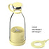 Portable Blender Juicer Bottle Mixer Electric Wireless Charge Mini Fruit Mixers Juicer Cup Blender Milkshake Juice Maker Machine Portable Mini Blender with Wireless Charging for Home, Office & Outdoor Juicer