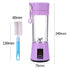 Portable Blender Mini Mixer Electric Juicer Machine Fresh Fruit Juice Blender Smoothie Maker Blender Cup Bottle A Travel Kitchen Portable USB Electric Fruit Juicer Squeezer Bottle Kitchen Tool for Orange Lemon