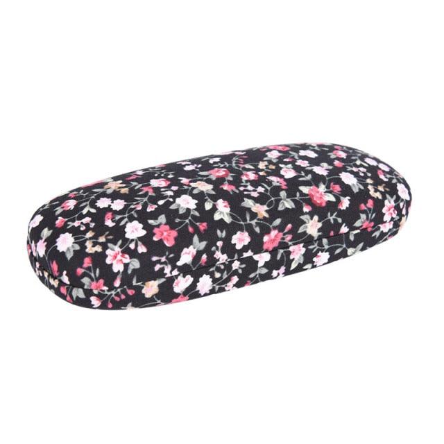 Portable Floral Sunglasses Hard Eye Glasses Case Eyewear Protector Pouch Bag Sunglasses Case Hard Shell For Men Women Kids  Floral Spectacle Case Box Portable Eyeglass Cases