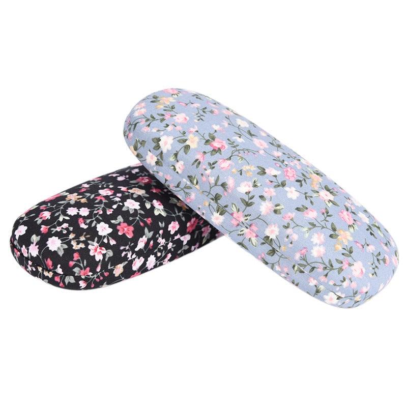 Portable Floral Sunglasses Hard Eye Glasses Case Eyewear Protector Pouch Bag Sunglasses Case Hard Shell For Men Women Kids  Floral Spectacle Case Box Portable Eyeglass Cases
