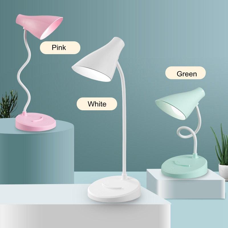 Portable USB Rechargeable LED Folding Desk Lamp Eye Protection Touch Dimming Working Reading Table Lamp  For Book Bed Office Decorative Table Lamp Cute Study Lamps for Bedroom Décor