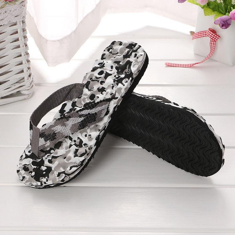 Summer Women Flip Flops Shoes Sandals Camouflage Outdoor Beach Shoes Slippers Daily Wear Casual Slippers Comfort Thong Style Flip Flops Sandals For Women With Arch Support For Comfortable Walk