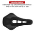 Bicycle Saddle Seat Road Steel Rails Mountain Bike Cushion Skid-Proof Soft PU Leather Road Mountain Bike Seat Bicycle Saddle Comfortable Memory Foam Cushion For Road Riding