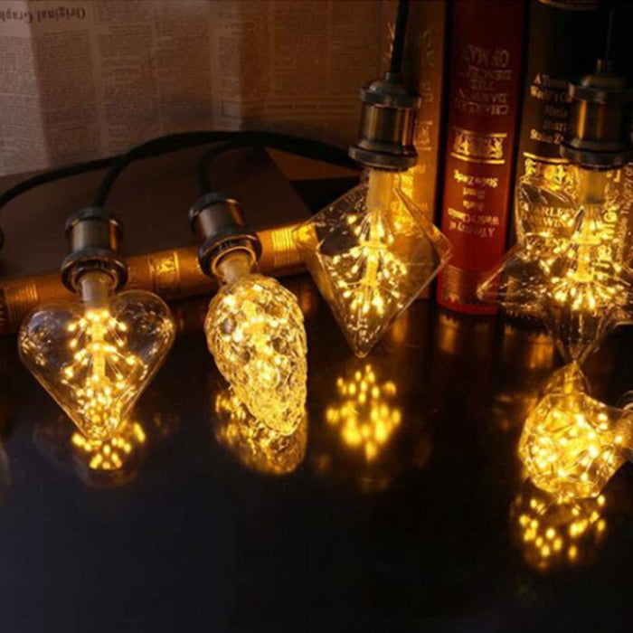 LED Edison Vintage Starry Sky Lamps Firework Non Dimmable Bulbs For Home Christmas Decoration Club Globe Light Bulbs For Bedroom Lamps Pendant Lighting
