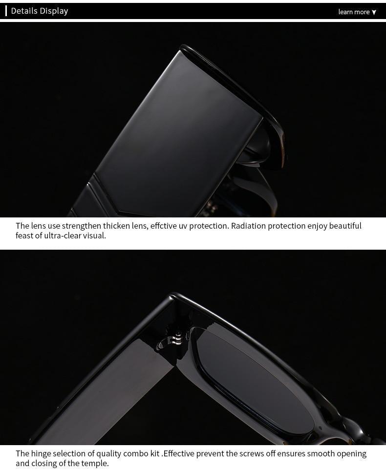 Oversized Square Sunglasses Classic Square Sunglasses For Men & Women Sun Glasses In Snake Pattern For Traveling Shades Female