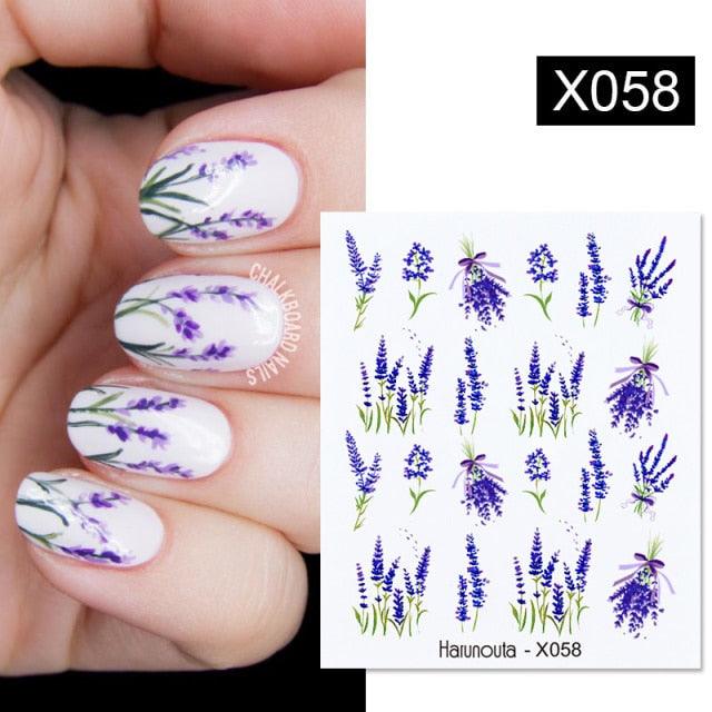 Spring Simple Green Theme Water Decal Sticker Flower Leaf Tree Summer Slider For Manicuring Nail Art Watermarks Art Decoration Manicure Tools Nail Watermark Decals iridescent Decoration Nail Self-Adhesive Decals Nail Stickers Water Transfer Fresh Nail
