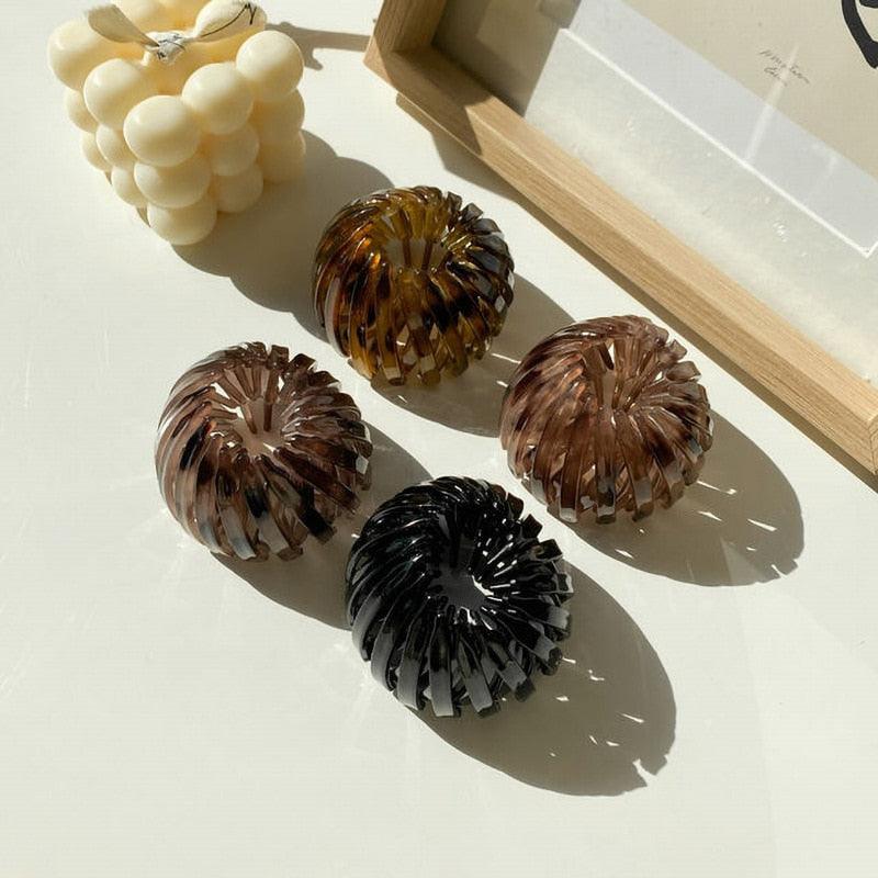 New Fashion Women Bun Hair Claw Horsetail Buckle Hair Clip Bird Nest Expanding Hair Accessories Female Ponytail Hair Accessories For Women