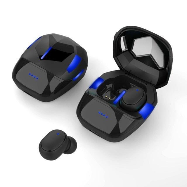 Sports Wireless Wearable Music Headphones Sweatproof LED Display Wireless Charging Case Bluetooth 5.1 Headset Game Real Earphone Radio In-ear Driver Headphones Earbuds For Outdoor Workout