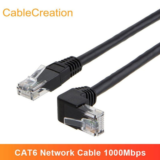 CAT6 Ethernet Cable LAN Cable Network Cable Gold Plated Laptop Router Cat6 Right Angle Ethernet Cable RJ45 Network Patch Cord Cable For Laptop Game Console