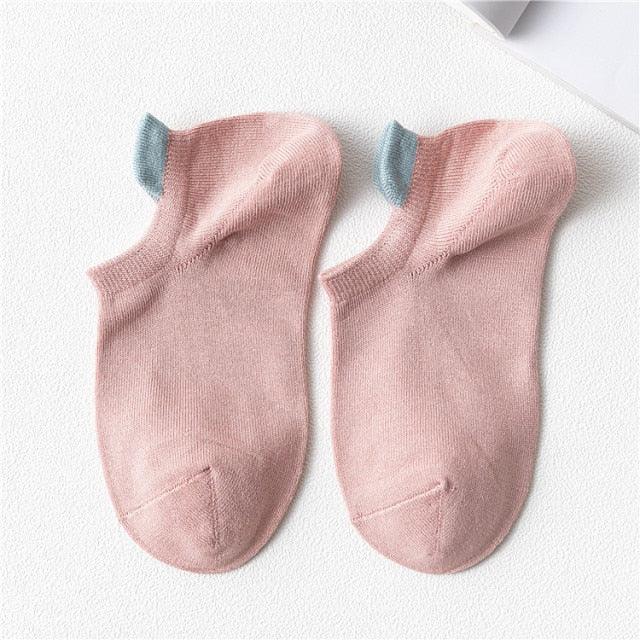 Unix Socks for Women's Pure Cotton Candy-Colored Cartoon Short Socks Heart Casual Animal Funny Socks Cute Short Fun Boat Socks For Men And Women