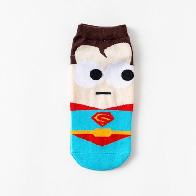 Unix Socks for Women's Pure Cotton Candy-Colored Cartoon Short Socks Heart Casual Animal Funny Socks Cute Short Fun Boat Socks For Men And Women