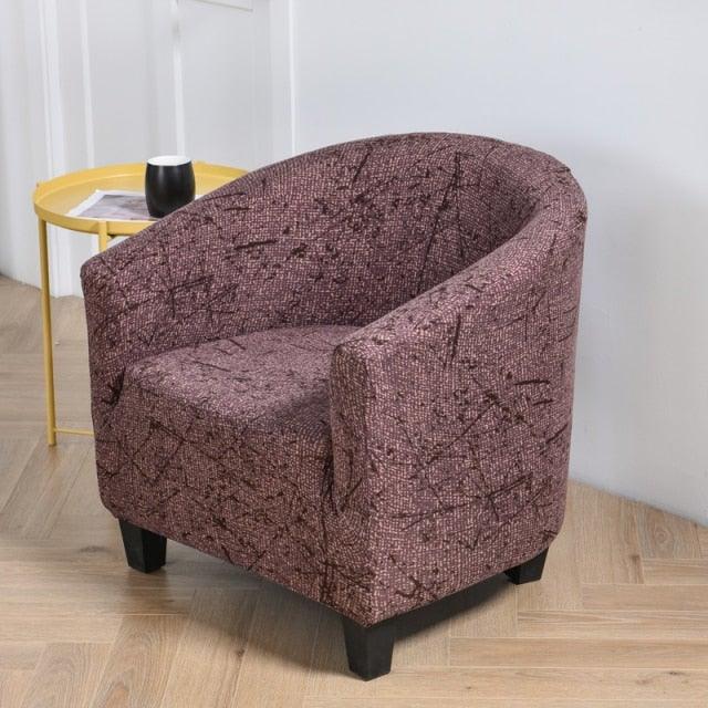Club Chair Cover Armchair Slipcover Geometric Printed Small Sofa Covers Protect For Pets Chair Decoration Chair Slipcover Decoration Club Chair Cover Spandex Elastic Armchair Slipcover Geometric Printed Small Sofa Covers Protect For Living Room Hotel Bar
