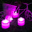 1 PC Creative LED Candle Fake Candles with Moving Flame Outdoor Flickering Flameless Electric Candle Light Multicolor Lamp Simulation Color Flame Tea Light Home Wedding Birthday Decoration