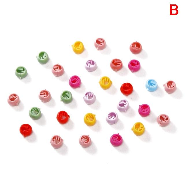 30pcs/lot Cute Candy Color Fashion Hairclips Baby Girls Small Hair Claw Flower Blossoms Jaw Clip Children Gorgeous Hair Accessories For Women