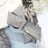 Crystal Big Bow Barrettes Hair Clips For Women Ponytail Holder Girls Hair Accessories Rhinestone Hairpins Fashion Hairgrips Band Accessories For Party