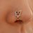 1Pc Crystal Butterfly Fake Nose Ring Non Piercing Clip On Nose Ring Indian Style Nose Cuff Fake Piercing Septum Goth Butterfly Copper Wire Spiral Fake Piercing Nose Ring Punk Gold Color Clip Nose Ring Jewelry Fake Piercings Gold Fake Nose Ring for Women