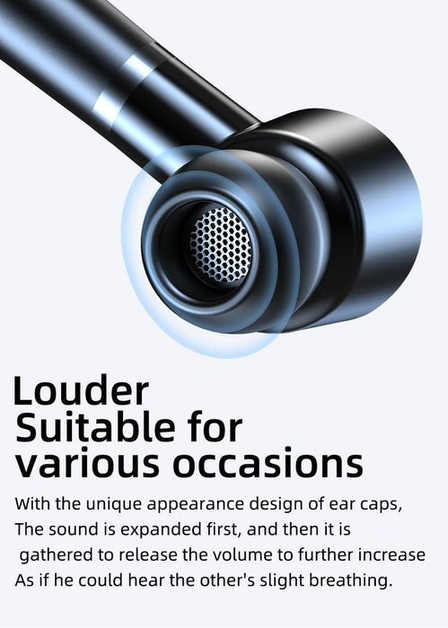 Bluetooth Headset Wireless Earpiece Bluetooth 5.0 Earphones Elegant Business Over Ear Headphones Noise Isolating Wireless Ergonomic Earbuds For Clear Calls Stereo Office Headset With Mic Black