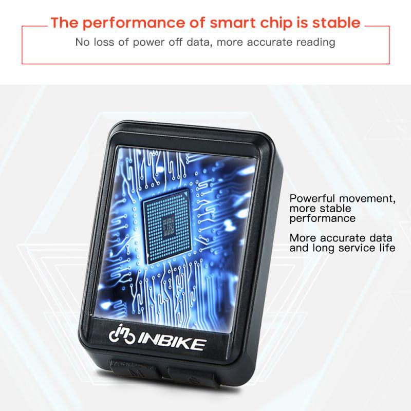 LCD Bike Code Meter Wired Wireless Mountain Bike Speedometer Bicycle Odometer Cycling Multifunctional And Waterproof Smart Backlight HD Digital LCD Big Display Auto Power Off And Wake-up Speedometer