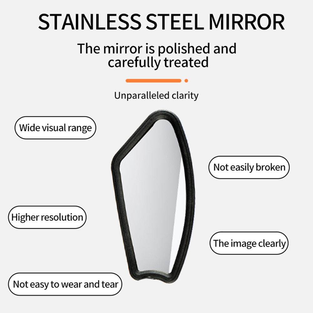 Bike Wide Range Back Sight Reflector Bike Mirror Bicycle Handlebar Rear View Mirror Bike Rear view Mirror Left With Light Reflector Safer No-Shock Bicycle Mirror Rearview Mirror Universal For Bike Bicycle