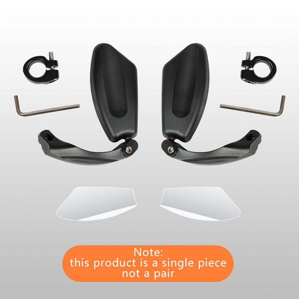 Bike Wide Range Back Sight Reflector Bike Mirror Bicycle Handlebar Rear View Mirror Bike Rear view Mirror Left With Light Reflector Safer No-Shock Bicycle Mirror Rearview Mirror Universal For Bike Bicycle