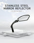 Bike Wide Range Back Sight Reflector Bike Mirror Bicycle Handlebar Rear View Mirror Bike Rear view Mirror Left With Light Reflector Safer No-Shock Bicycle Mirror Rearview Mirror Universal For Bike Bicycle