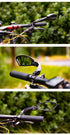 Bike Wide Range Back Sight Reflector Bike Mirror Bicycle Handlebar Rear View Mirror Bike Rear view Mirror Left With Light Reflector Safer No-Shock Bicycle Mirror Rearview Mirror Universal For Bike Bicycle