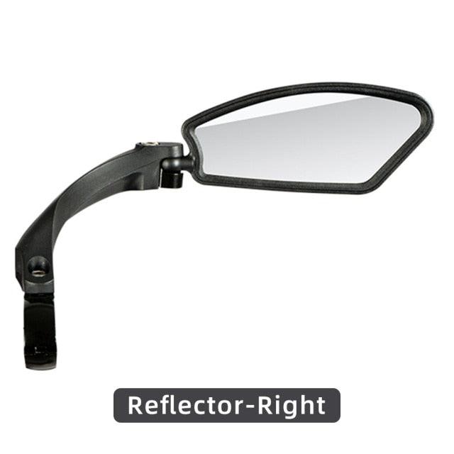 Bike Wide Range Back Sight Reflector Bike Mirror Bicycle Handlebar Rear View Mirror Bike Rear view Mirror Left With Light Reflector Safer No-Shock Bicycle Mirror Rearview Mirror Universal For Bike Bicycle