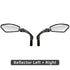 Bike Wide Range Back Sight Reflector Bike Mirror Bicycle Handlebar Rear View Mirror Bike Rear view Mirror Left With Light Reflector Safer No-Shock Bicycle Mirror Rearview Mirror Universal For Bike Bicycle