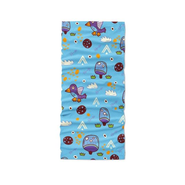 3D Printed Mini Pattern Headscarf Fashion Women Summer Neck Gaiter Cute Cartoon Animal Tubular Hijab Scarf Face Seamless Bandana  Printed Oil Painting Art Neck Scarf Women Soft Face Bandana Sunflower Night Hijab Scarf Face Mask