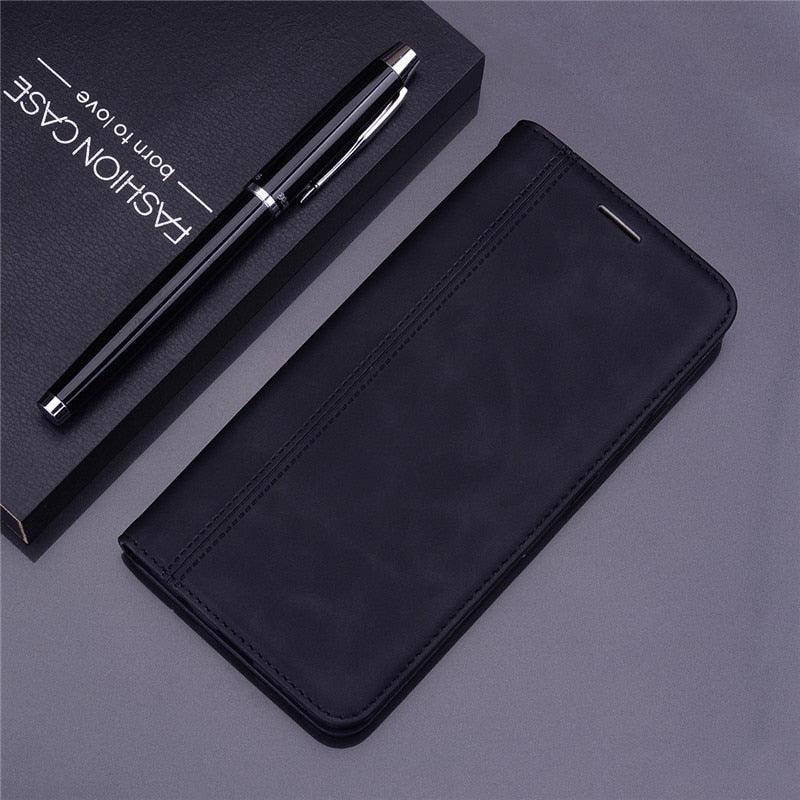 PU Leather Flip 1 Wallet with Card Slots Cover 360 Cover For Xiaomi Redmi 9 Case Flip Luxury Magnetic Case For Redmi 9 Case Cover Wallet Leather Case for Redmi 9