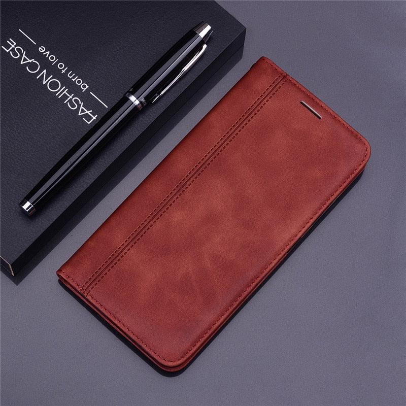 PU Leather Flip 1 Wallet with Card Slots Cover 360 Cover For Xiaomi Redmi 9 Case Flip Luxury Magnetic Case For Redmi 9 Case Cover Wallet Leather Case for Redmi 9