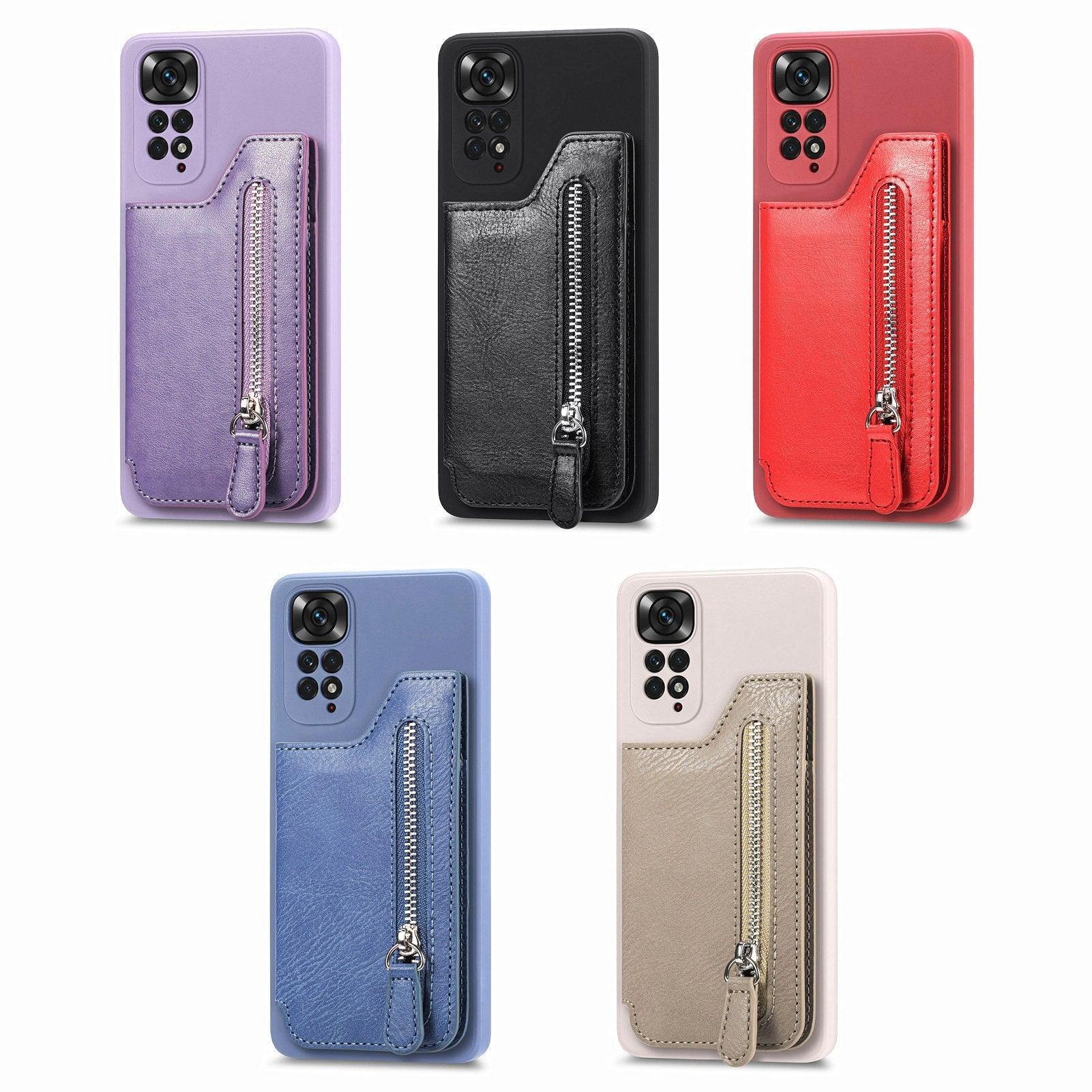 PU Leather Folding Magnetic Closure Purse Flip Phone Card Holder Leather Wallet Magnetic Case For XiaoMi Redmi Note 11 11S 11E 10C X4 Pro 5G 12 Pro 12X POCO X3 NFC Bag Cover