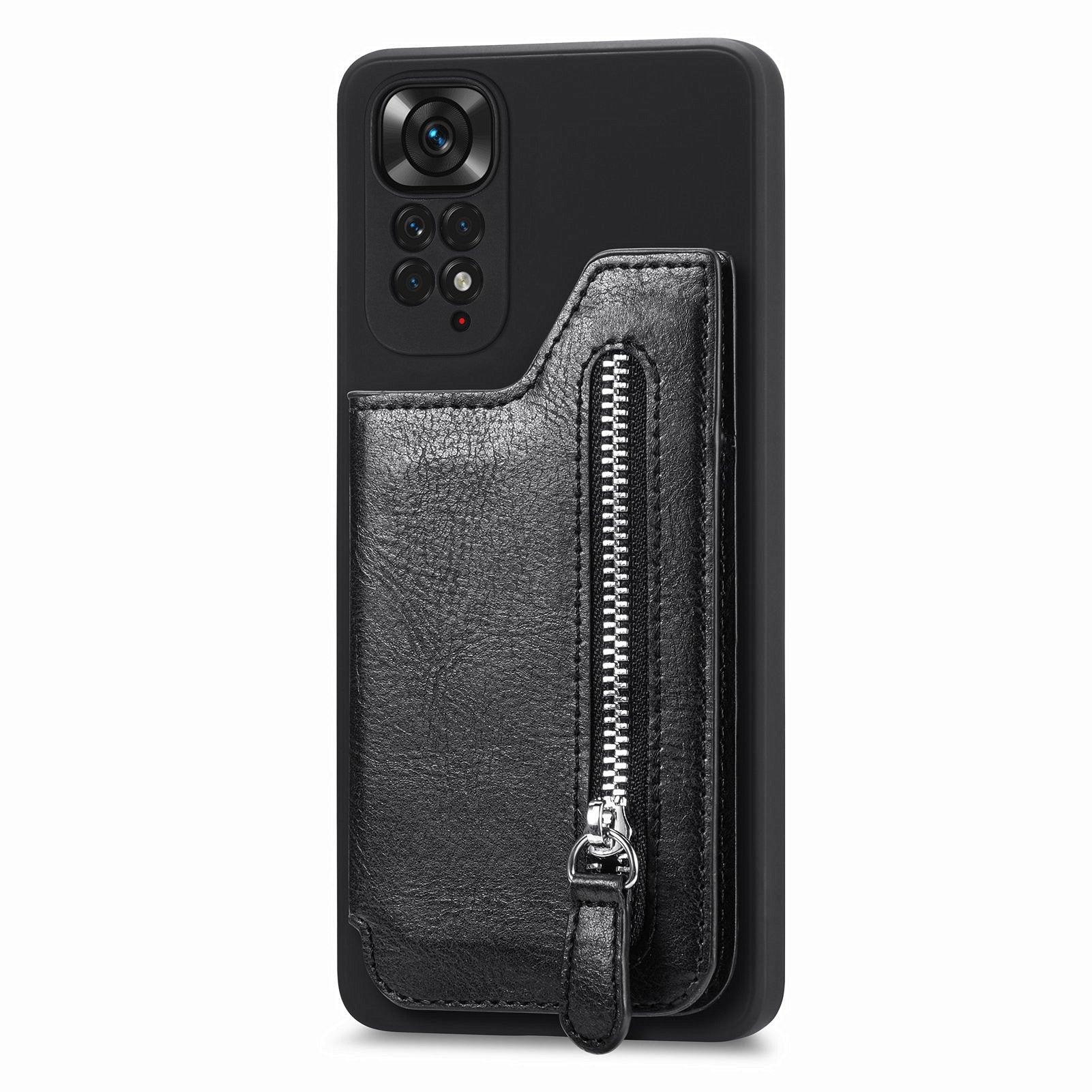 PU Leather Folding Magnetic Closure Purse Flip Phone Card Holder Leather Wallet Magnetic Case For XiaoMi Redmi Note 11 11S 11E 10C X4 Pro 5G 12 Pro 12X POCO X3 NFC Bag Cover