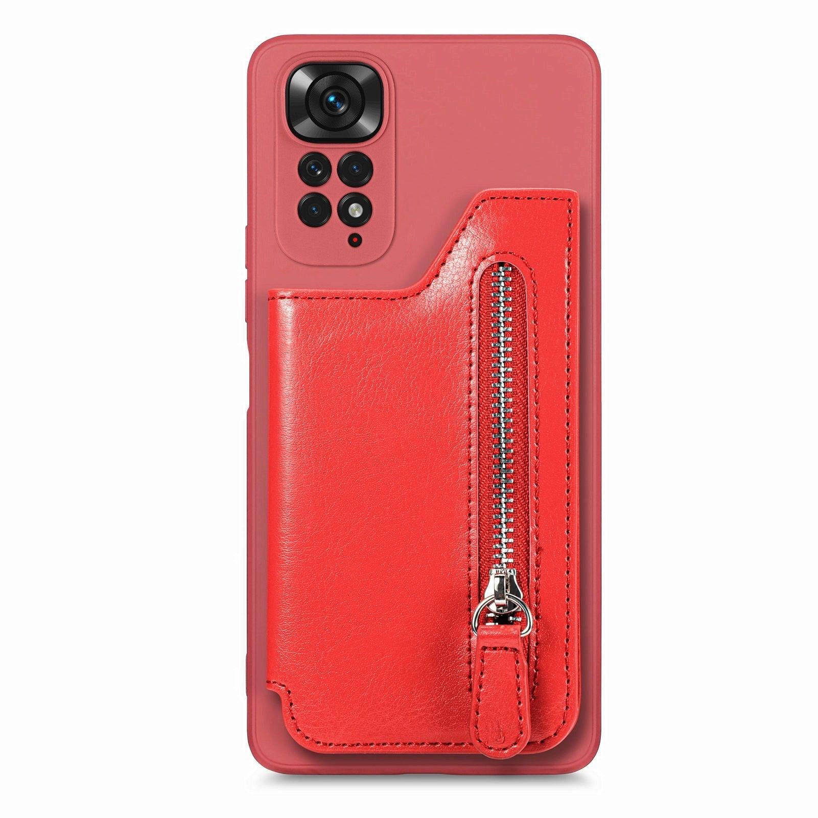 PU Leather Folding Magnetic Closure Purse Flip Phone Card Holder Leather Wallet Magnetic Case For XiaoMi Redmi Note 11 11S 11E 10C X4 Pro 5G 12 Pro 12X POCO X3 NFC Bag Cover