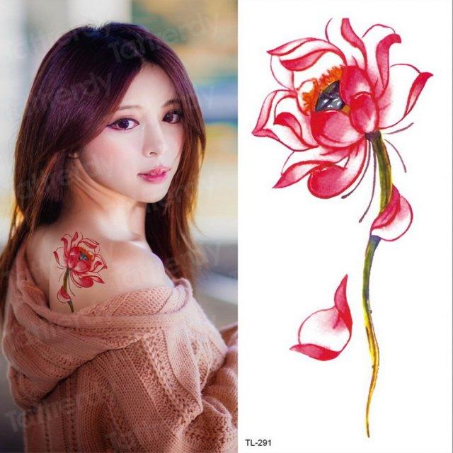 Purple 3D Flower Tattoos Waterproof Luxury Tattoo Rose Lotus Flower Body Art Fashion Stickers For Womens - STEVVEX Beauty - 103, 3D Tattoo, Arm Tattoo, Beauty, Big Tattoo, Body Tattoo, Colorful Tattoo, Fashion Tattoo, Flower Tattoo, Girls Tattoo, Leg Tattoo, Luxury Tattoo, Realistic Tattoo, Red Flower Tattoo, Stylish Tattoo, Tattoo, Waterproof Tattoo, Wedding Tattoo, Women Tattoo, Womens Tattoo - Stevvex.com