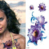 Purple 3D Flower Tattoos Waterproof Luxury Tattoo Rose Lotus Flower Body Art Fashion Stickers For Womens - STEVVEX Beauty - 103, 3D Tattoo, Arm Tattoo, Beauty, Big Tattoo, Body Tattoo, Colorful Tattoo, Fashion Tattoo, Flower Tattoo, Girls Tattoo, Leg Tattoo, Luxury Tattoo, Realistic Tattoo, Red Flower Tattoo, Stylish Tattoo, Tattoo, Waterproof Tattoo, Wedding Tattoo, Women Tattoo, Womens Tattoo - Stevvex.com