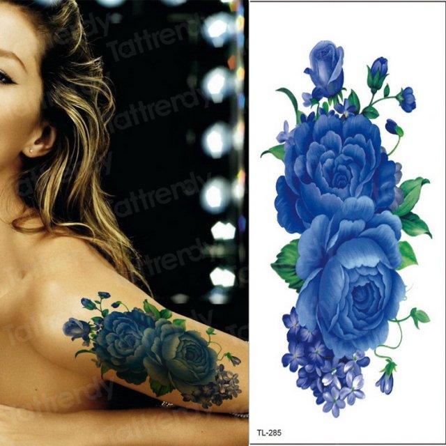 Purple 3D Flower Tattoos Waterproof Luxury Tattoo Rose Lotus Flower Body Art Fashion Stickers For Womens - STEVVEX Beauty - 103, 3D Tattoo, Arm Tattoo, Beauty, Big Tattoo, Body Tattoo, Colorful Tattoo, Fashion Tattoo, Flower Tattoo, Girls Tattoo, Leg Tattoo, Luxury Tattoo, Realistic Tattoo, Red Flower Tattoo, Stylish Tattoo, Tattoo, Waterproof Tattoo, Wedding Tattoo, Women Tattoo, Womens Tattoo - Stevvex.com