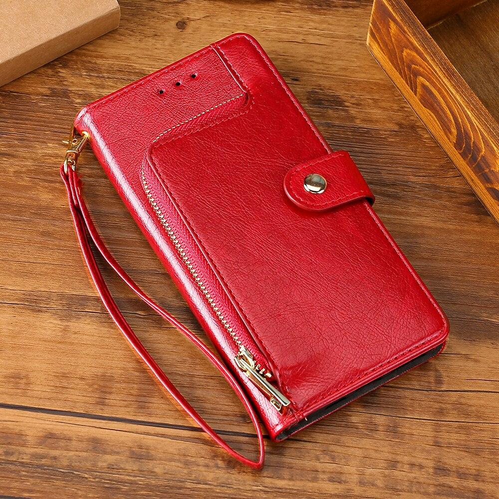 Purse Leather Feature Flip Case Cover Wallet Case For Redmi Note 11 10 Lite 10S 10T 9 9T 8 8T 7 6 5 Pro 4 4X 5A 3 Card Slots  Buckle Shell Leather Cover
