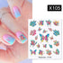 Rainbow Wave Love Heart Pattern Water Decals Stickers Butterfly Dragon Geometry Slider For Nails Art Decoration Tip Water Transfer Nail Decals Sticker For Pretty Girl Self-Adhesive Nail Decals Designer Nail Stickers for Acrylic